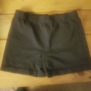 Barely There Activewear Shorts Stretchy Shapewear Athletic Black Size XXL